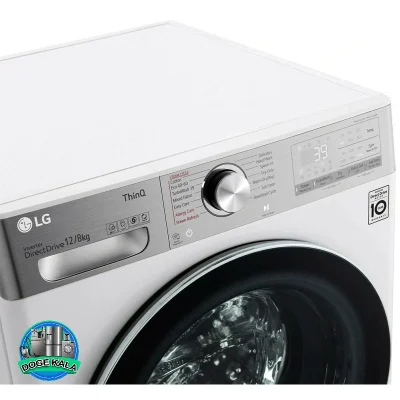 خرید ماشین لباسشویی ال جی V12 سفید 12 کیلویی - LG WDV1260