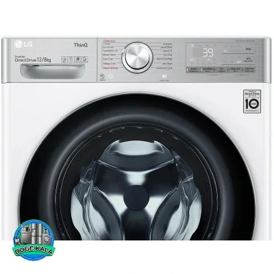 خرید ماشین لباسشویی ال جی V12 سفید 12 کیلویی - LG WDV1260