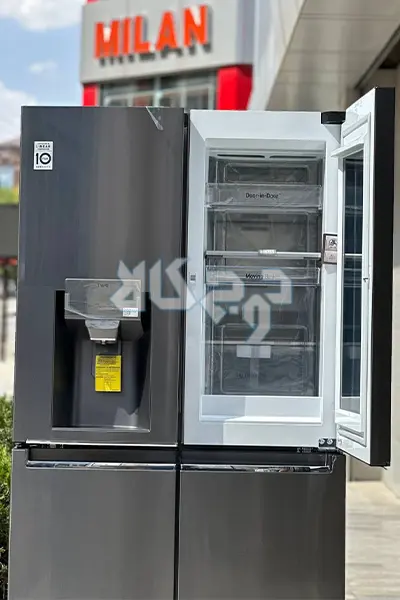 تصویر طبیعی InstaView یخچال ال جی X39 دودی 34 فوت