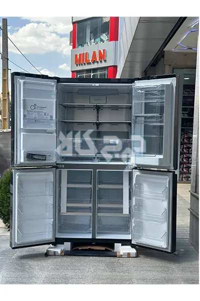 تصویر طبیعی داخل یخچال ال جی X39 دودی 34 فوت