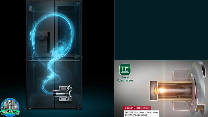 یخچال ساید ال جی x29 مشکی 28 فوت - LG GR-X29FTQKL