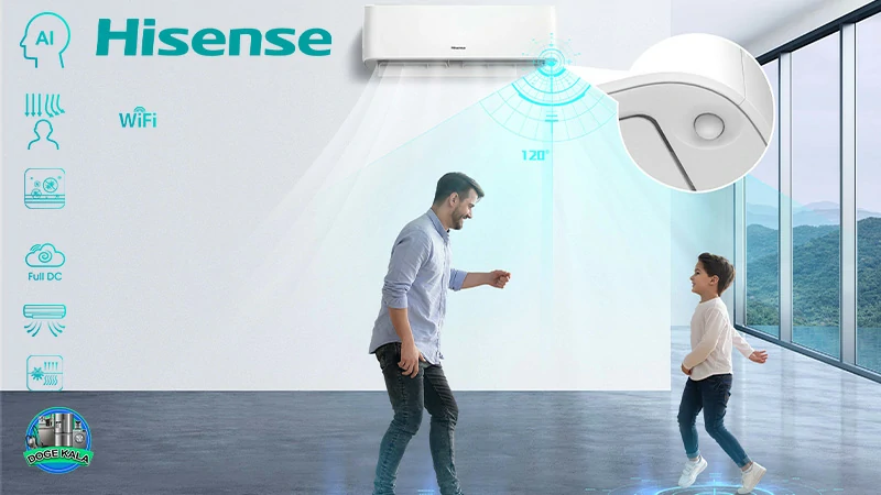 کولر گازی هایسنس اینورتر ظرفیت 18000 – Hisense HiH-18TG inverter