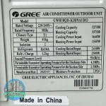 کولر گازی گری اینورتر ظرفیت 30000 – GREE-GWH inverter 30Btu