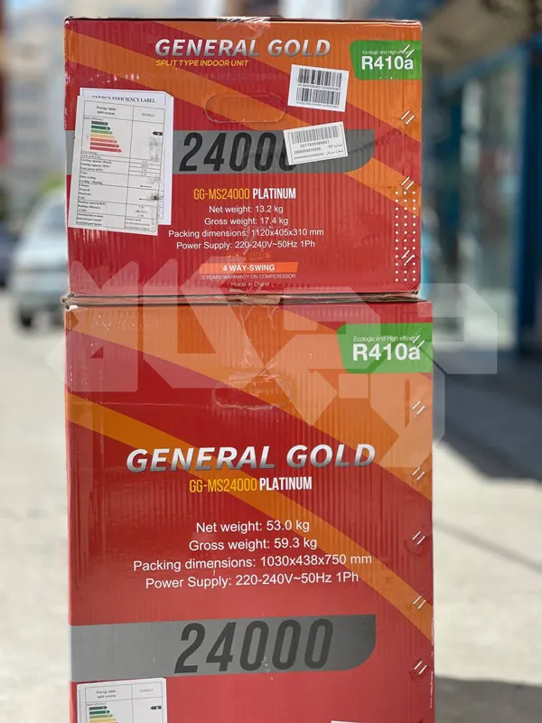 کولر گازی جنرال گلد دیواری پلاتینیوم بدون اینورتر 24000 – GG-MS24000 PLATINUM