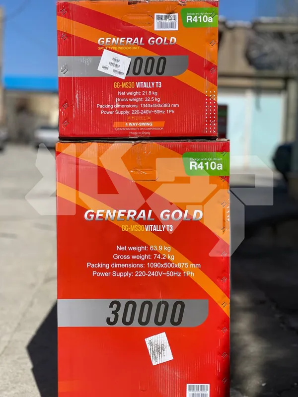 کولر گازی جنرال گلد دیواری ویتالی بدون اینورتر 30000 – GG-MS30 VITALLY T3