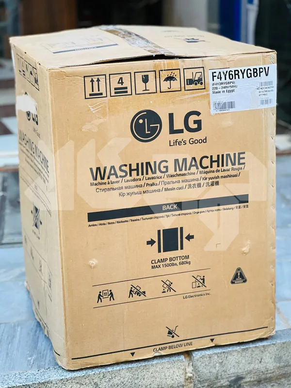 لباسشویی ال جی Y6 ظرفیت 10 کیلویی 2024 سیلور – LG F4Y6RYGBPV