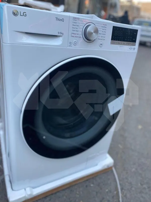 ماشین لباسشویی خشک کن دار ال جی 9/6 کیلو V5 مدل F4V5VGP0W