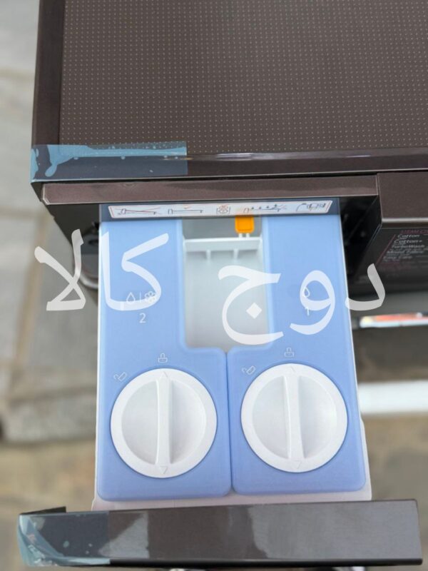 ماشین لباسشویی 12/8 کیلویی دودی V9 6 لباسشویی 12 کیلویی مشکی ال جی F4V9BDP2EE