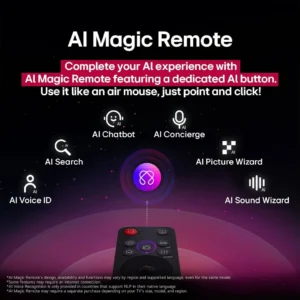 تلویزیون ال جی 75QNED86A 7 بررسی ریموت کنترل تلویزیون ال جی 75QNED86A6A