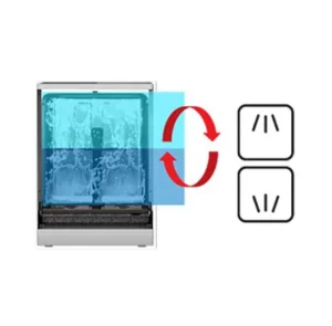ماشین ظرفشویی توشیبا DW-14F1ME-W 6 بررسی امکانات و قابلیت های ماشین ظرفشویی سفید توشیبا مدل DW-14F1ME-W