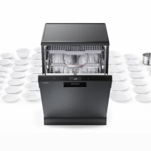 ماشین ظرفشویی توشیبا مدل DW-14F2ME-BS 2 بررسی طراحی خارجی ماشین ظرفشویی مشکی توشیبا مدل DW-14F2ME-BS