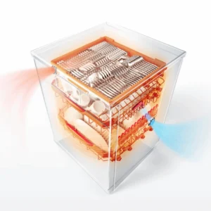 ماشین ظرفشویی توشیبا مدل DW-14F2ME-BS 8 بررسی صدای کم ماشین ظرفشویی مشکی توشیبا مدل DW-14F2ME-BS