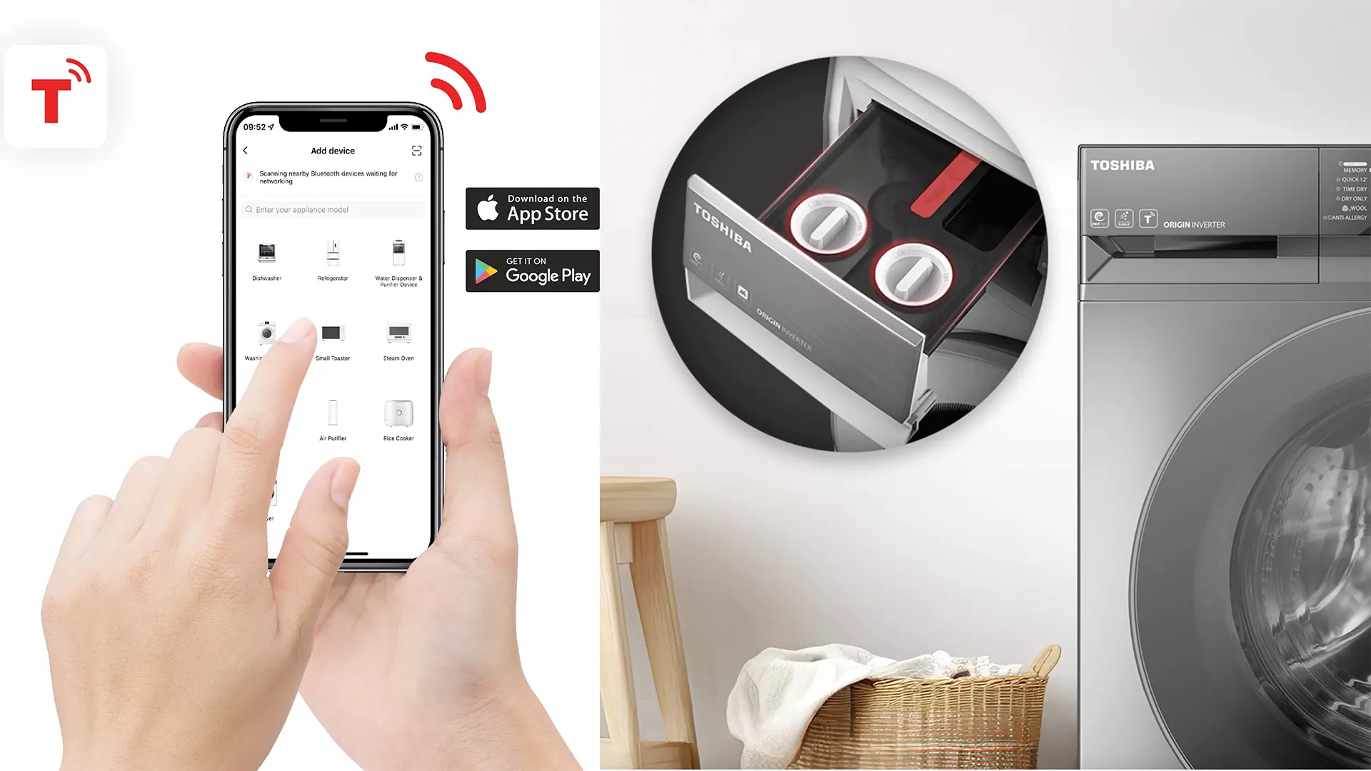 لباسشویی توشیبا TWD-BM130GF4B-MG 4 TOSHIBA TWD-BM130GF4B-MG