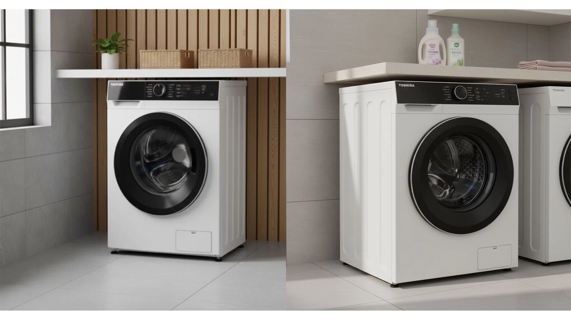 لباسشویی توشیبا TWD-BM130GF4B-WS 2 لباسشویی سفید توشیبا مدل TWD-BM130GF4B-WS