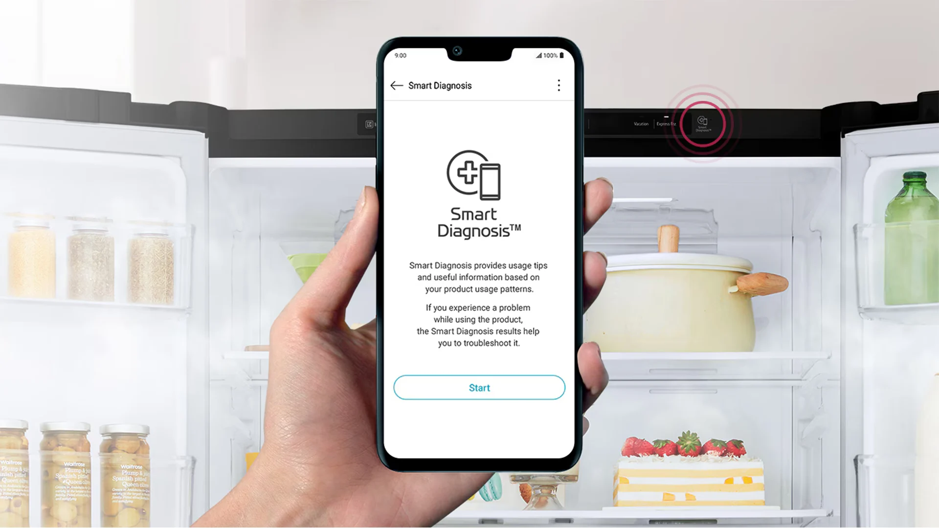 یخچال ساید بای ساید 4 درب ال جی B334 5 قابلیت LG ThinQ در یخچال ساید ال جی B334