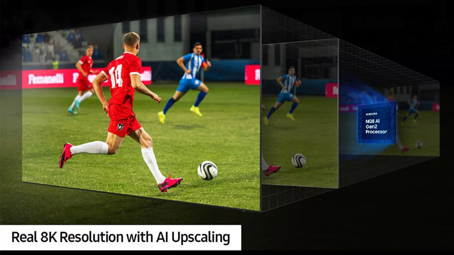 تلویزیون سامسونگ مدل 55QN800D 3 نمایشگر پیشرفته تلویزیون 8K سامسونگ 55QN800D