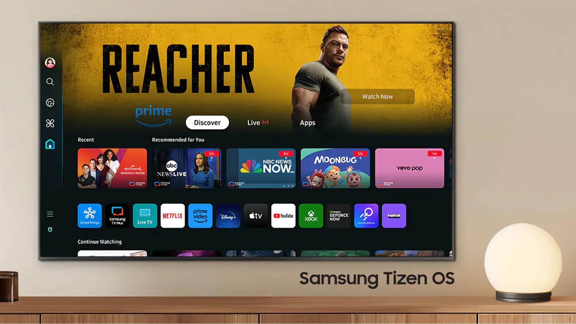 تلویزیون سامسونگ 65S90D 6 سیستم عامل تایزن تلویزیون سامسونگ 65S90D