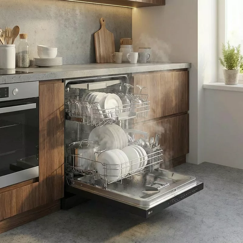 ماشین ظرفشویی ال جی مدل 287 دودی DFC287HMS 4 ماشین ظرفشویی ال جی مدل 287