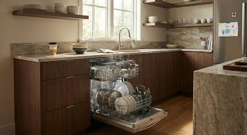 ماشین ظرفشویی سامسونگ مدل 8050 دودی DW60A8050FG 3 ماشین ظرفشویی 14 نفره سه طبقه سامسونگ DW60A8050FG