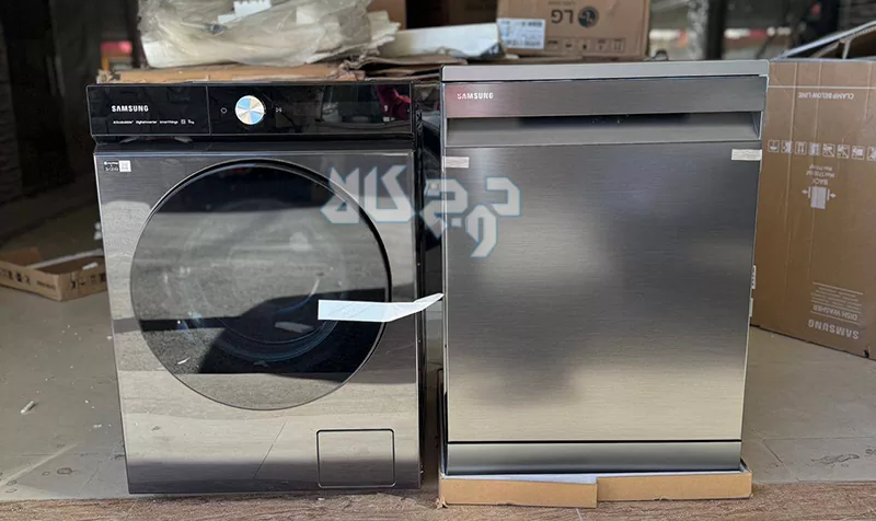 ماشین لباسشویی و خشک کن مشکی سامسونگ