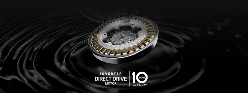 ماشین لباسشویی ال جی 9 کیلو مدل y1 دودی WY1409MVP 3 موتور اینورتر دایرکت درایو در لباسشویی ال جی Y1