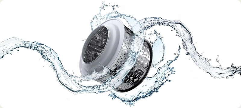 ماشین لباسشویی ال جی 8 کیلو مدل y1 دودی F2Y1TYP6J 5 فناوری TurboWash™ 360 در لباسشویی ال جی مدل F2Y1TYP6J