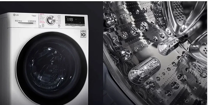 ماشین لباسشویی ال جی 10 کیلو مدل y3 سفید F4Y3RYGYWV 7 طراحی ماشین لباسشویی ال جی 10 کیلو مدل y3 سفید F4Y3RYGYWV