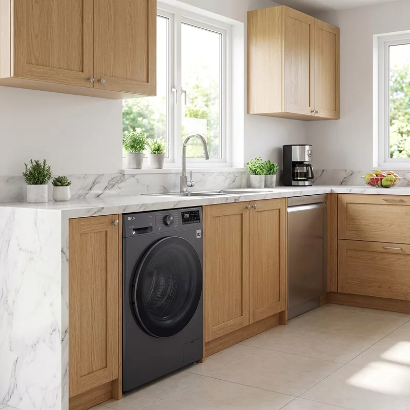 ماشین لباسشویی ال جی 9 کیلو مدل y1 دودی WY1409MVP 2 طراحی ماشین لباسشویی دودی ال جی WY1409MVP