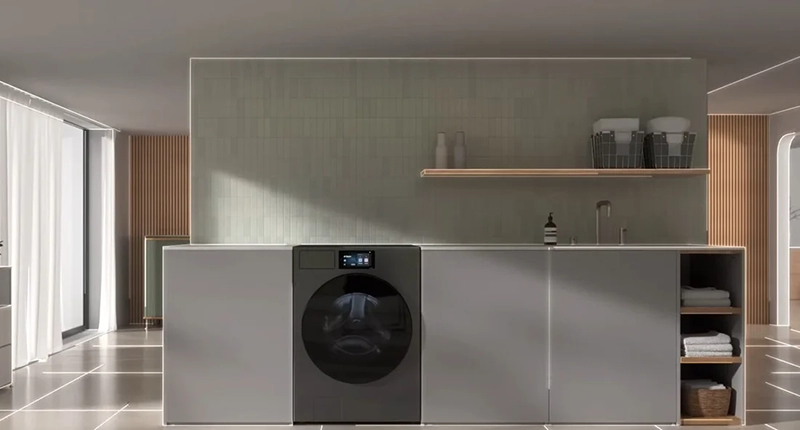 ماشین لباسشویی و خشک کن سامسونگ WD90F22BCS 2 طراحی لباسشویی سامسونگ مدل WD90