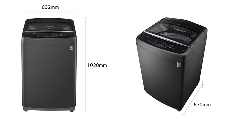 ماشین لباسشویی و پتوشور 16 کیلو ال جی T1666NEHT2 2 طراحی ماشین لباسشویی و پتوشور 16 کیلو ال جی T1666NEHT2