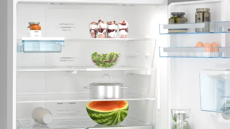 یخچال بوش بالا پایین مدل KGD86AI31U سیلور 3 بخش یخچال در یخچال فریزر بوش مدل KGD86AI31U